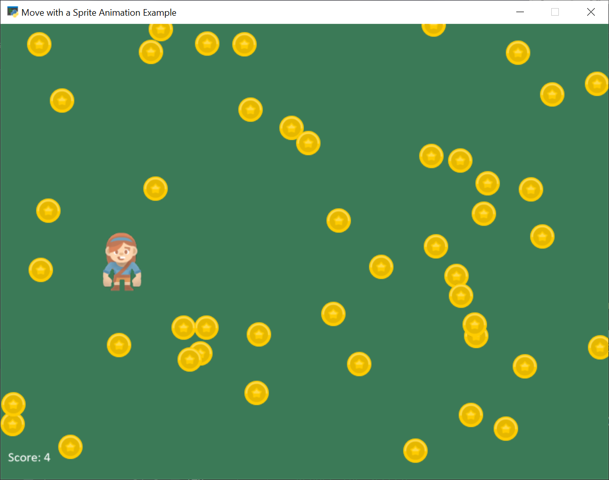 GIF animation of animated walking character.