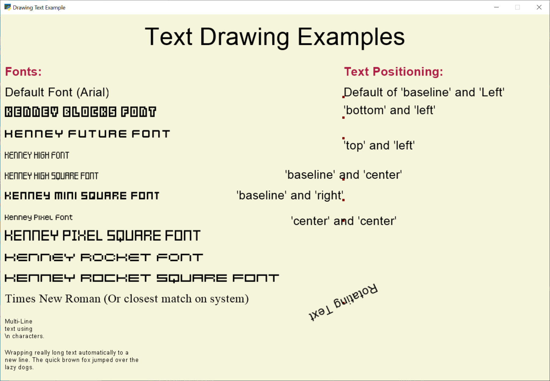 Screenshot of drawing with text objects